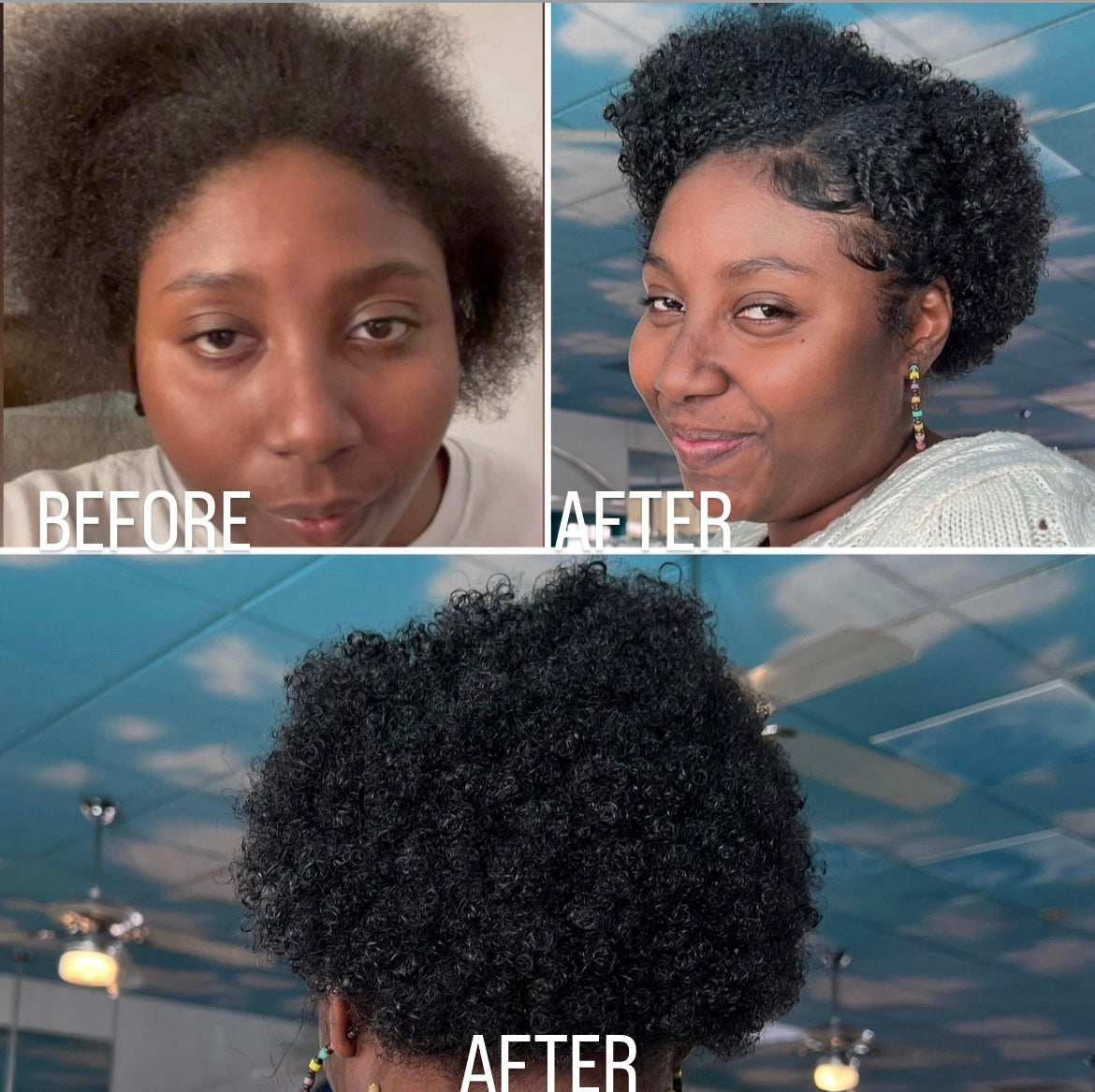 Load video: Hair tutorial using the Leave In Repair Hair Cream and Flaxseed Gel