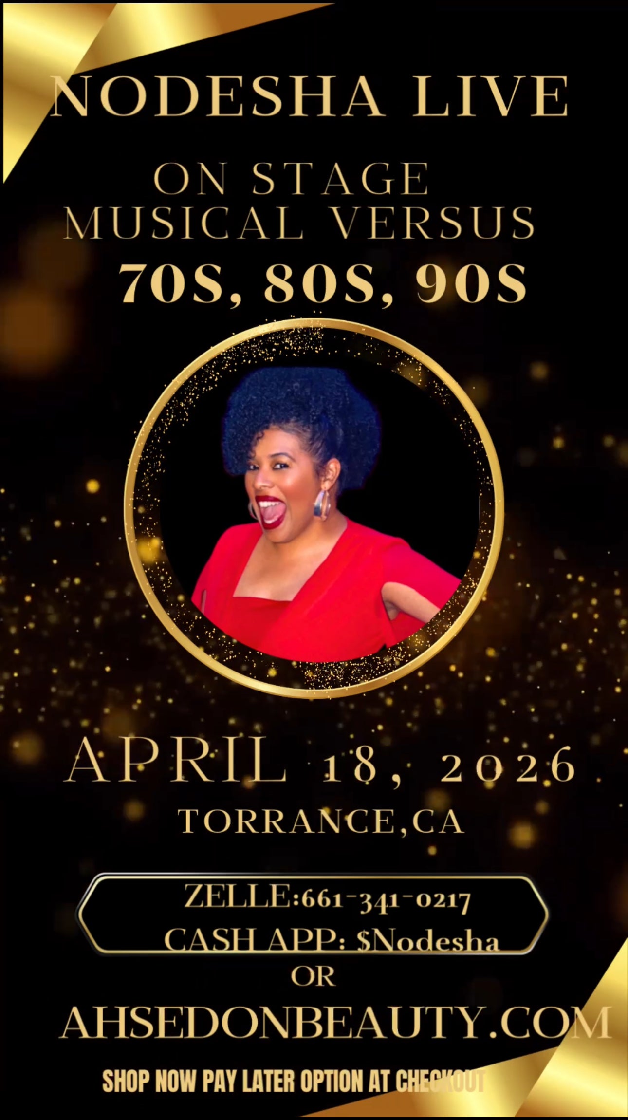 NODESHA LIVE ON STAGE MUSICAL VERSUS 70s, 80s, 90s