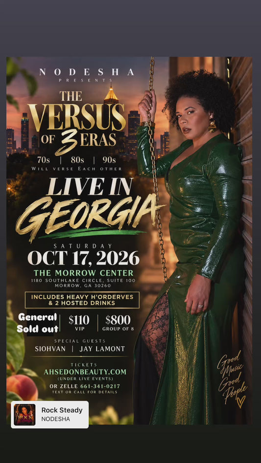 THE VERSUS OF 3 ERAS OCT 17th IN GA SPECIAL GUEST SIOHVAN